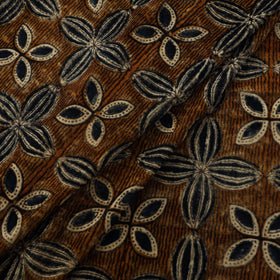 Velvet natural dyed fabric 02 - handcrafted