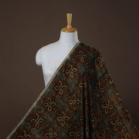 Velvet natural dyed fabric 02 - handcrafted