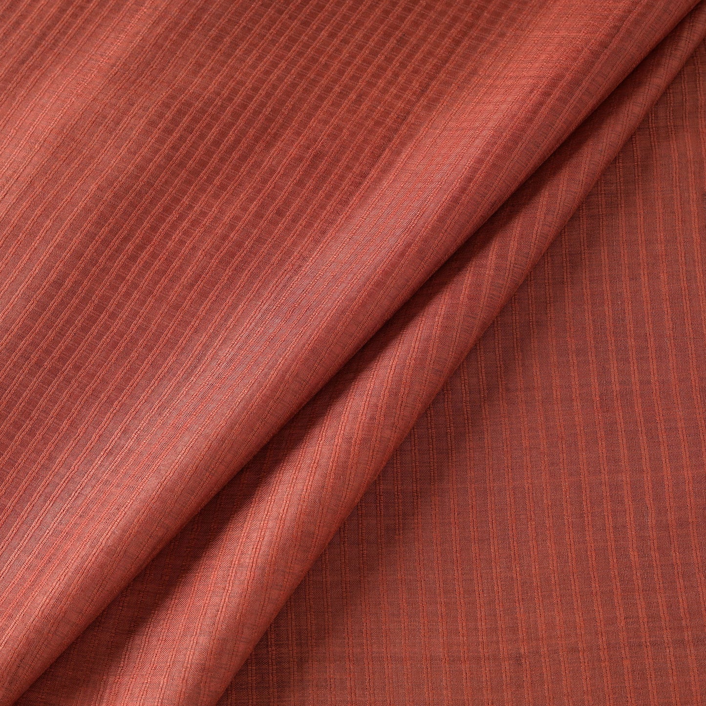 Brown - vidarbha handloom checks tussar silk fabric 08