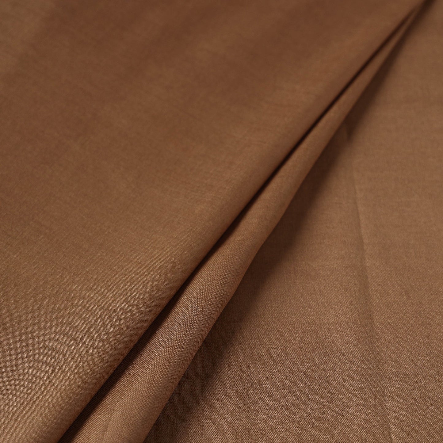 Brown - vidarbha handloom plain tussar silk fabric 02