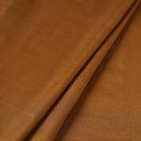 Brown - vidarbha handloom plain tussar silk fabric 05