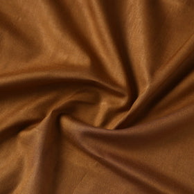 Brown - vidarbha handloom plain tussar silk fabric 05