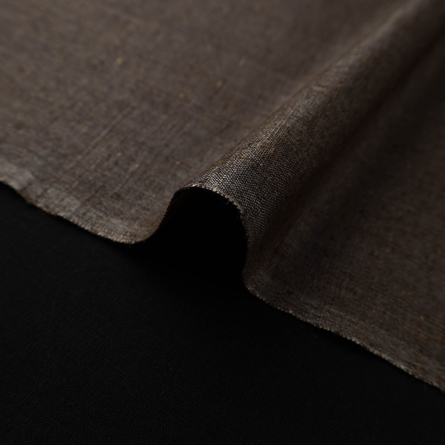  Brown Vidarbha Pure Tussar x Katia Silk Handloom Fabric