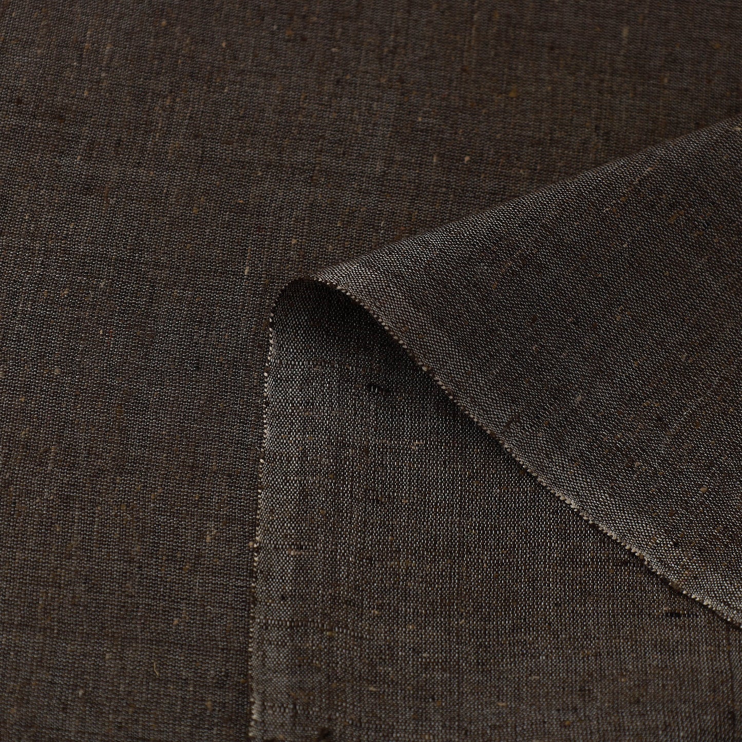  Brown Vidarbha Pure Tussar x Katia Silk Handloom Fabric