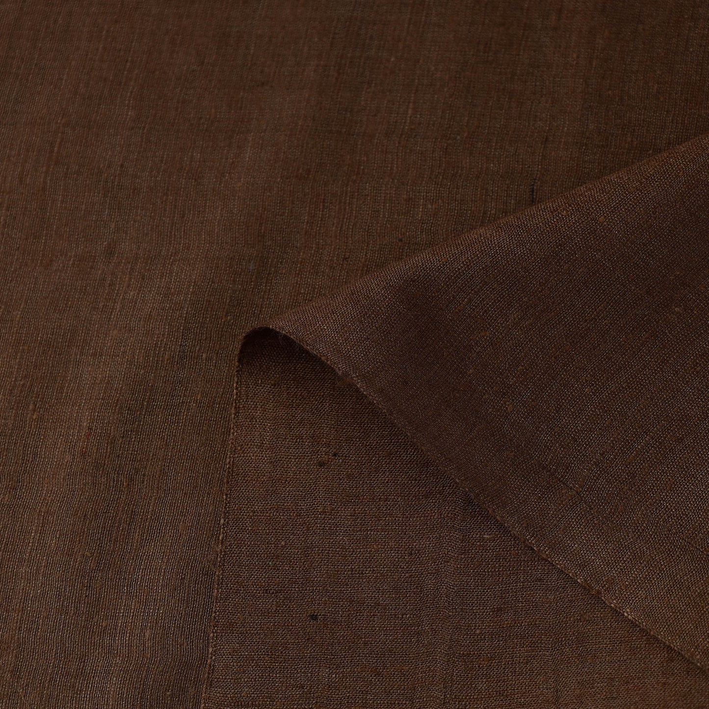 Buy Brown Vidarbha Pure Tussar x Katia Silk Handloom Fabric