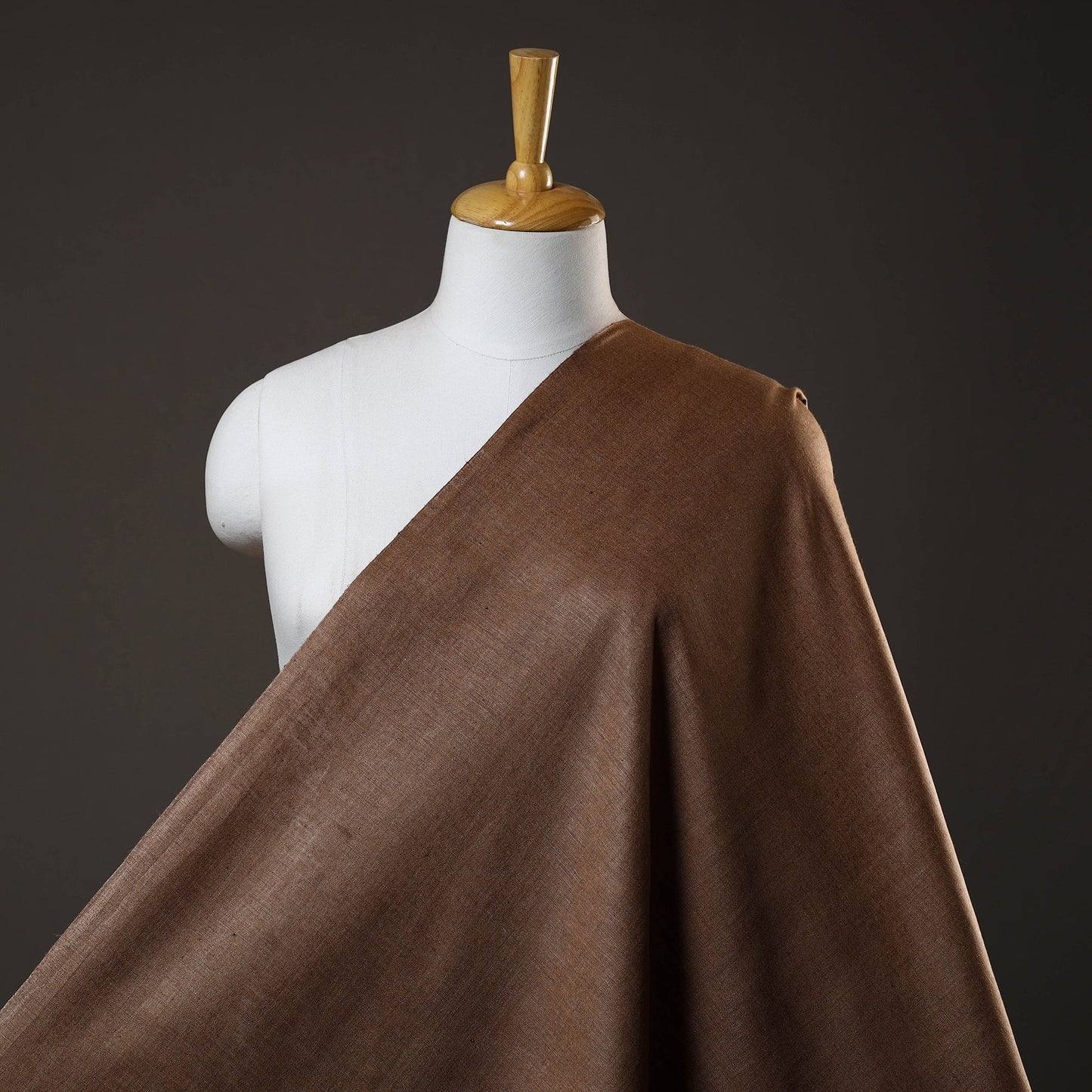 Buy Brown Vidarbha Pure Tussar x Katia Silk Handloom Fabric