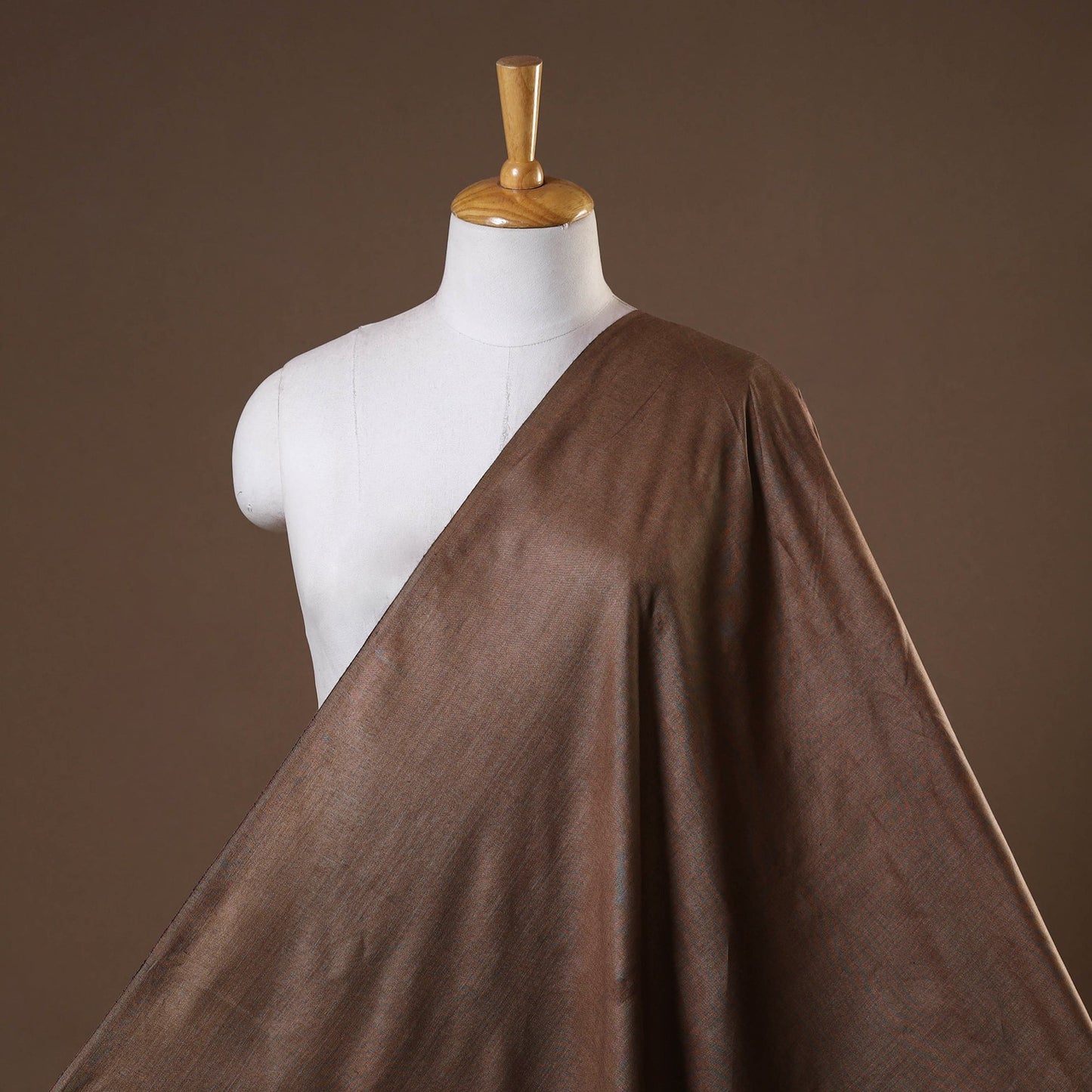 Brown - vidarbha tussar silk handloom fabric 10