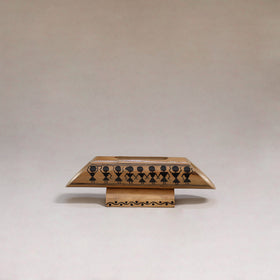 Warli handpainted hand carved natural bamboo wood phone