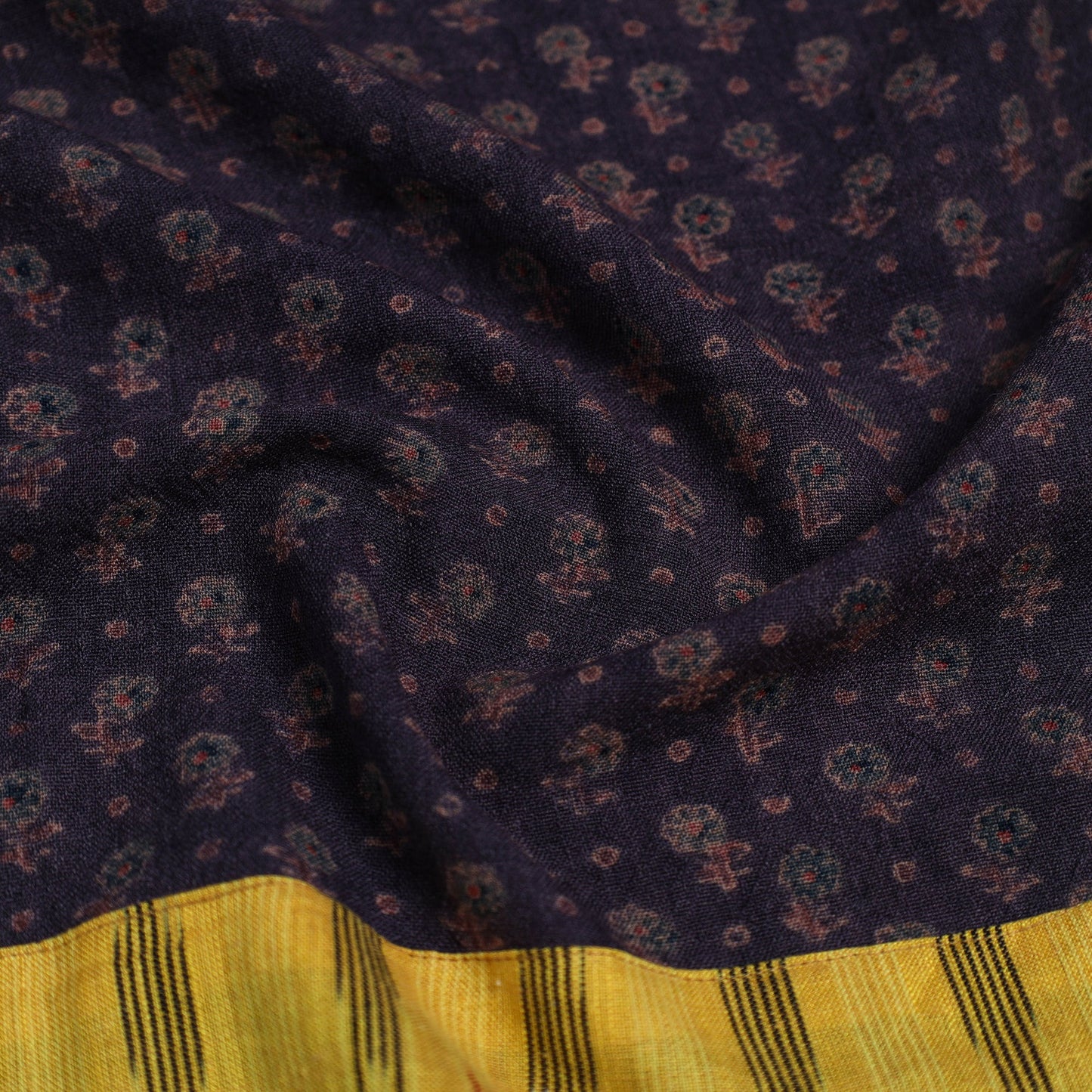 Brown - woollen blouse piece 49 - handcrafted