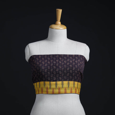 Brown - woollen blouse piece 49 - handcrafted