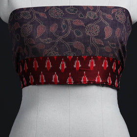 Brown - woollen blouse piece 57 - handcrafted