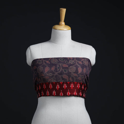 Brown - woollen blouse piece 57 - handcrafted