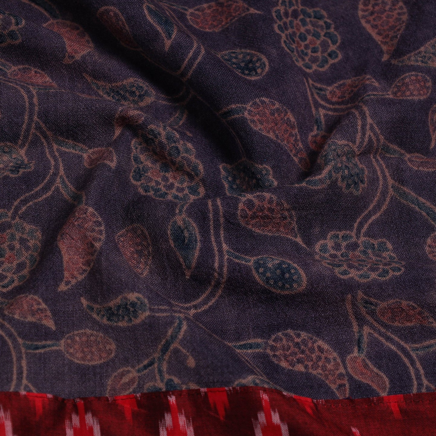 Brown - woollen blouse piece 57 - handcrafted