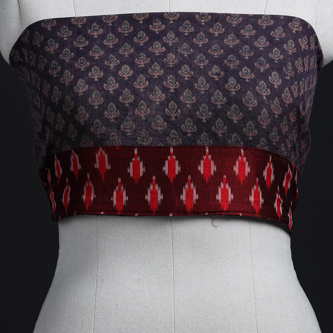 Brown - woollen blouse piece 61 - handcrafted