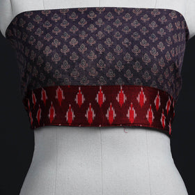 Brown - woollen blouse piece 61 - handcrafted