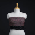 Brown - woollen blouse piece 62 - handcrafted