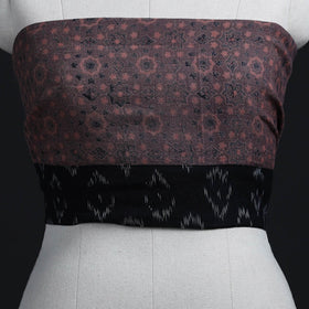 Brown - woollen blouse piece 62 - handcrafted