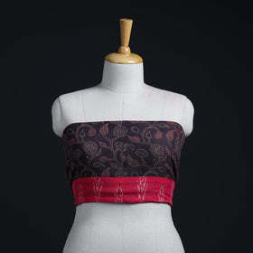 Brown - woollen blouse piece 63 - handcrafted