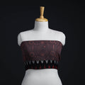 Brown - woollen blouse piece 64 - handcrafted