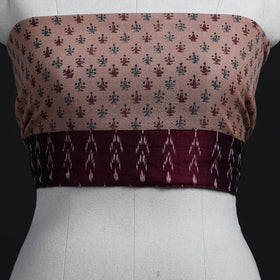 Brown - woollen blouse piece 66 - handcrafted