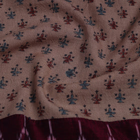 Brown - woollen blouse piece 66 - handcrafted