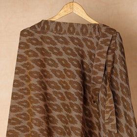 Brown Wrap Around Cotton Pochampally Ikat Skirt