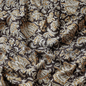 Brown Traditional Bagru Print Fabric from Rajasthan