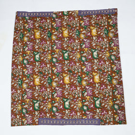 Brown - zardozi hand embroidered kalamkari cotton blouse