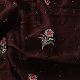 Zari buti silk tie-dye bandhani fabric 31 - handcrafted