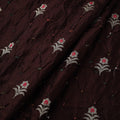 Zari buti silk tie-dye bandhani fabric 31 - handcrafted
