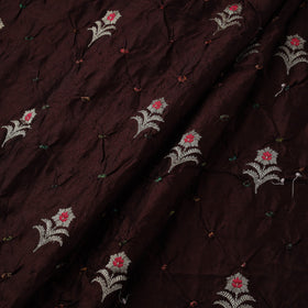 Zari buti silk tie-dye bandhani fabric 31 - handcrafted