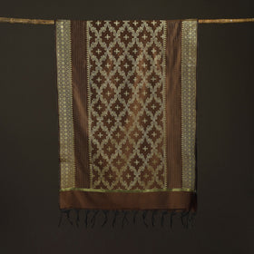 Zari work banarasi silk dupatta 05 - handcrafted
