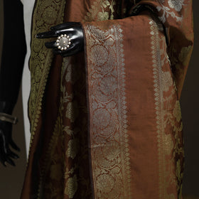 Zari work banarasi silk dupatta 16 - handcrafted