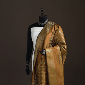 Zari work banarasi silk dupatta 31 - handcrafted