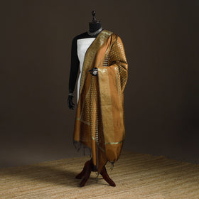 Zari work banarasi silk dupatta 31 - handcrafted
