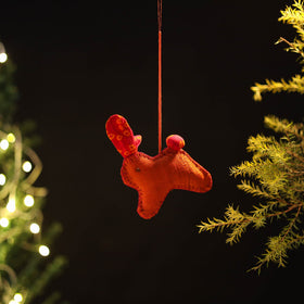 Bunny - Handcrafted Raffia Christmas Ornament