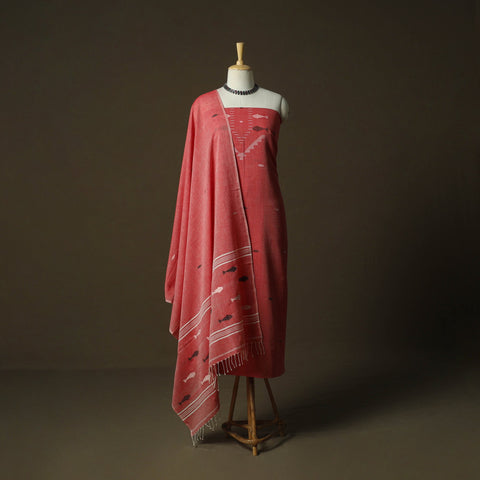 Burdwan jamdani handloom cotton 2pc unstitched dress