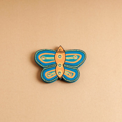  Butterfly - Abstract Pastel Handpainted Wooden Magnet 