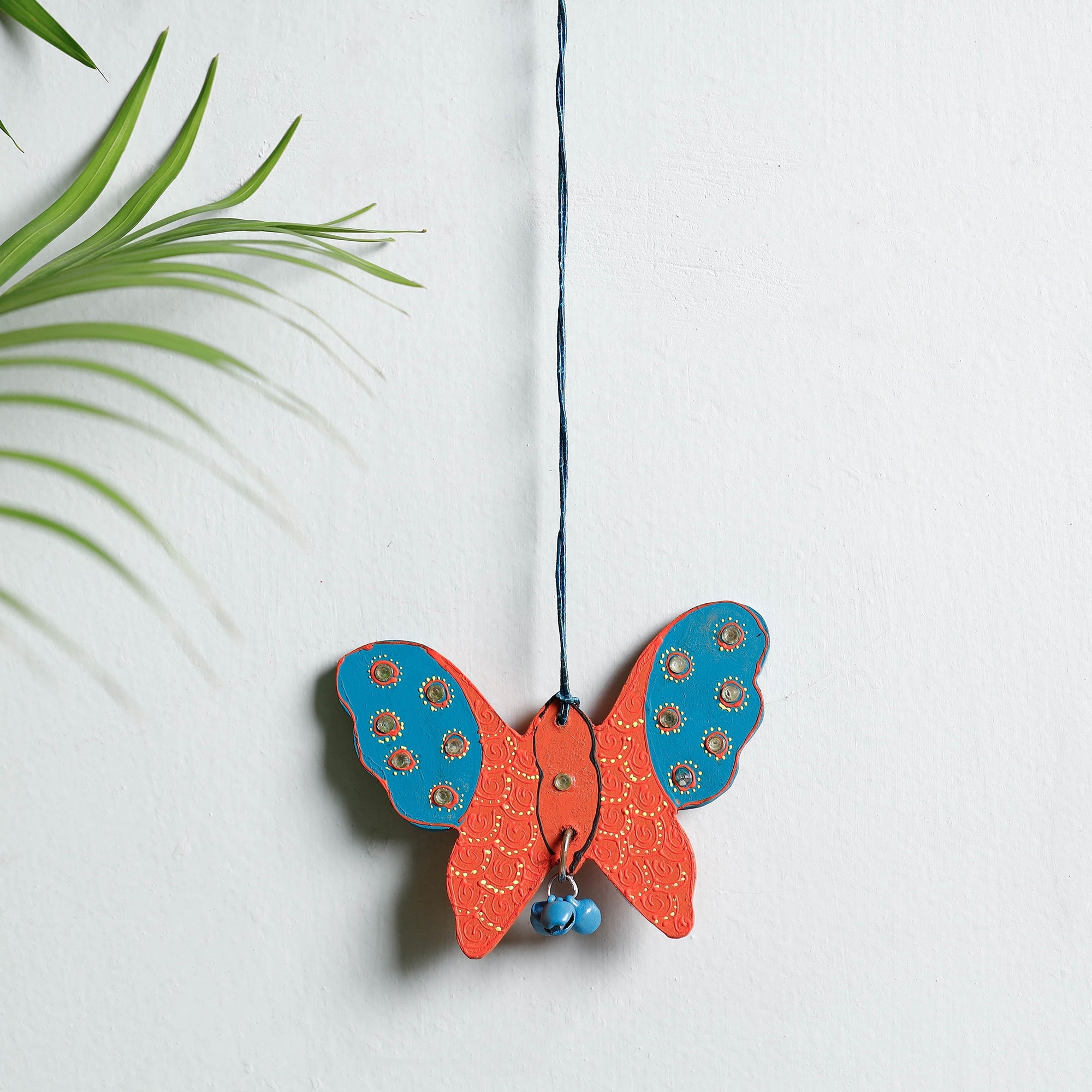  Butterfly - Festive Decor Beadwork Handpainted Wooden Hanging 