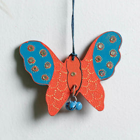  Butterfly - Festive Decor Beadwork Handpainted Wooden Hanging 