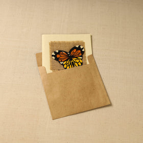 Butterfly - Handpainted Handmade Paper Greeting Card 