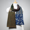 Akola Block Printed Patchwork Cotton Stole