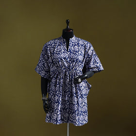 Hand batik cotton medium kaftan 30 - handcrafted