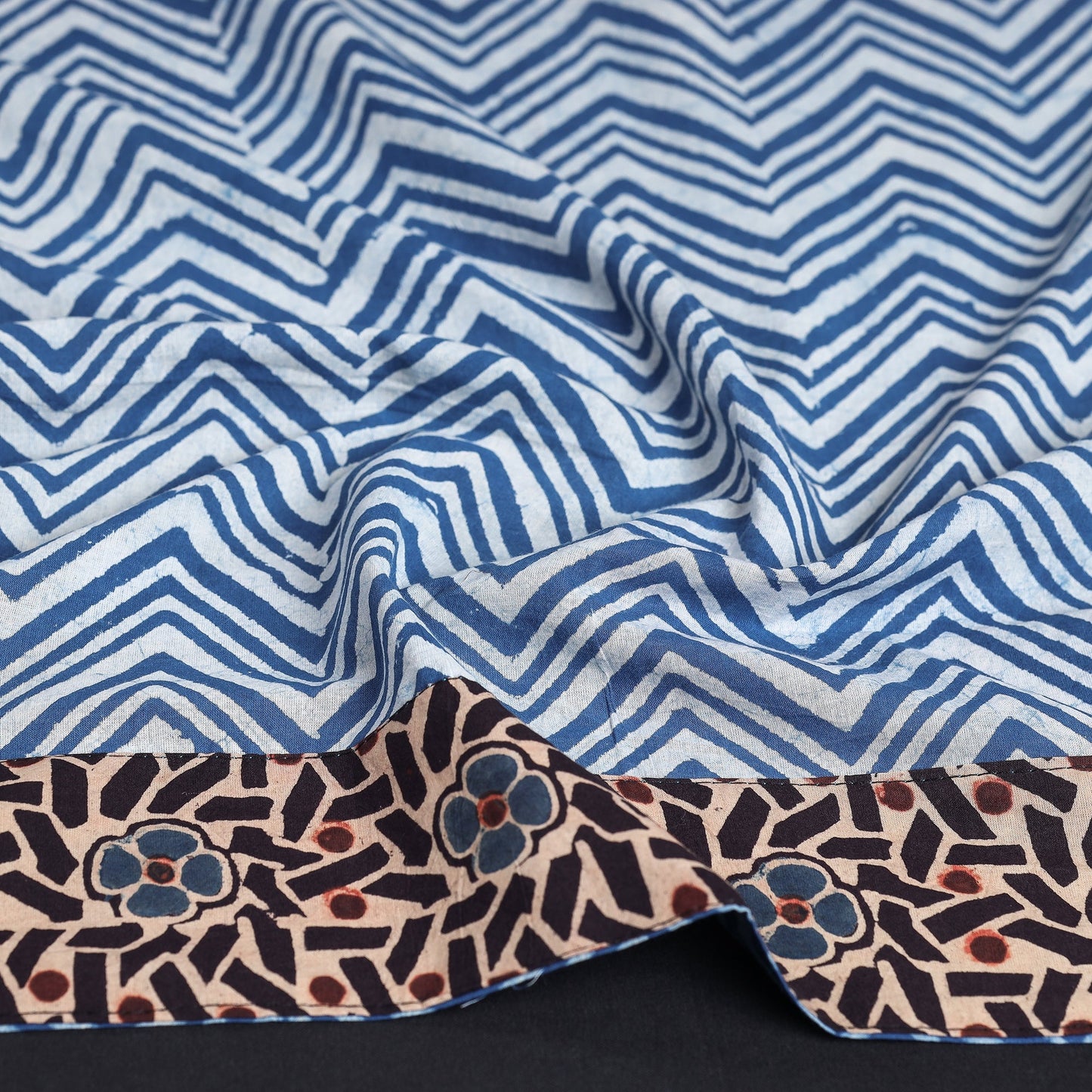 Buy Pipad Block Printed Cotton Blouse Piece 