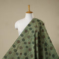 Green - natural dyed bagru dabu fabric 12 - handcrafted