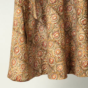  Kalamkari Block Printed Cotton Wrap Around Skirt 