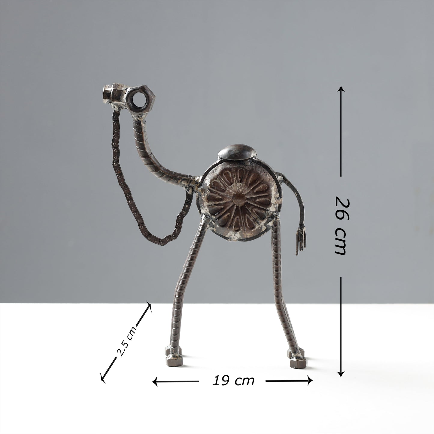  Handmade Recycled Metal Sculpture by Debabrata Ruidas 