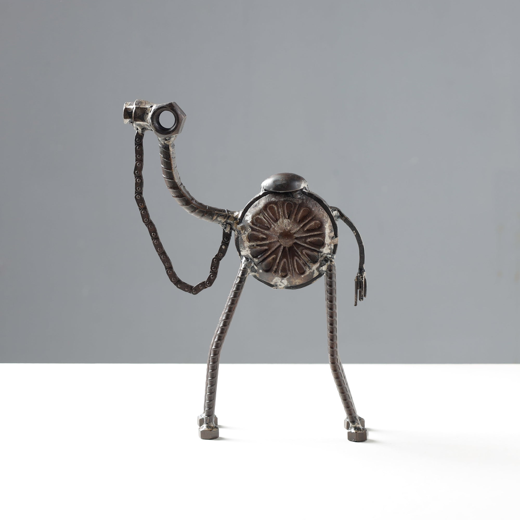  Handmade Recycled Metal Sculpture by Debabrata Ruidas 