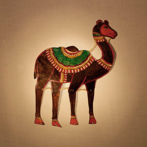  Tholu Bommalata Leather Puppet Wall Hanging l iTokri.com 