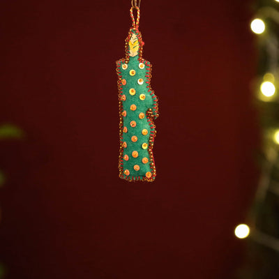  Buy Bird - Handmade Felt & Beadwork Christmas Ornament 